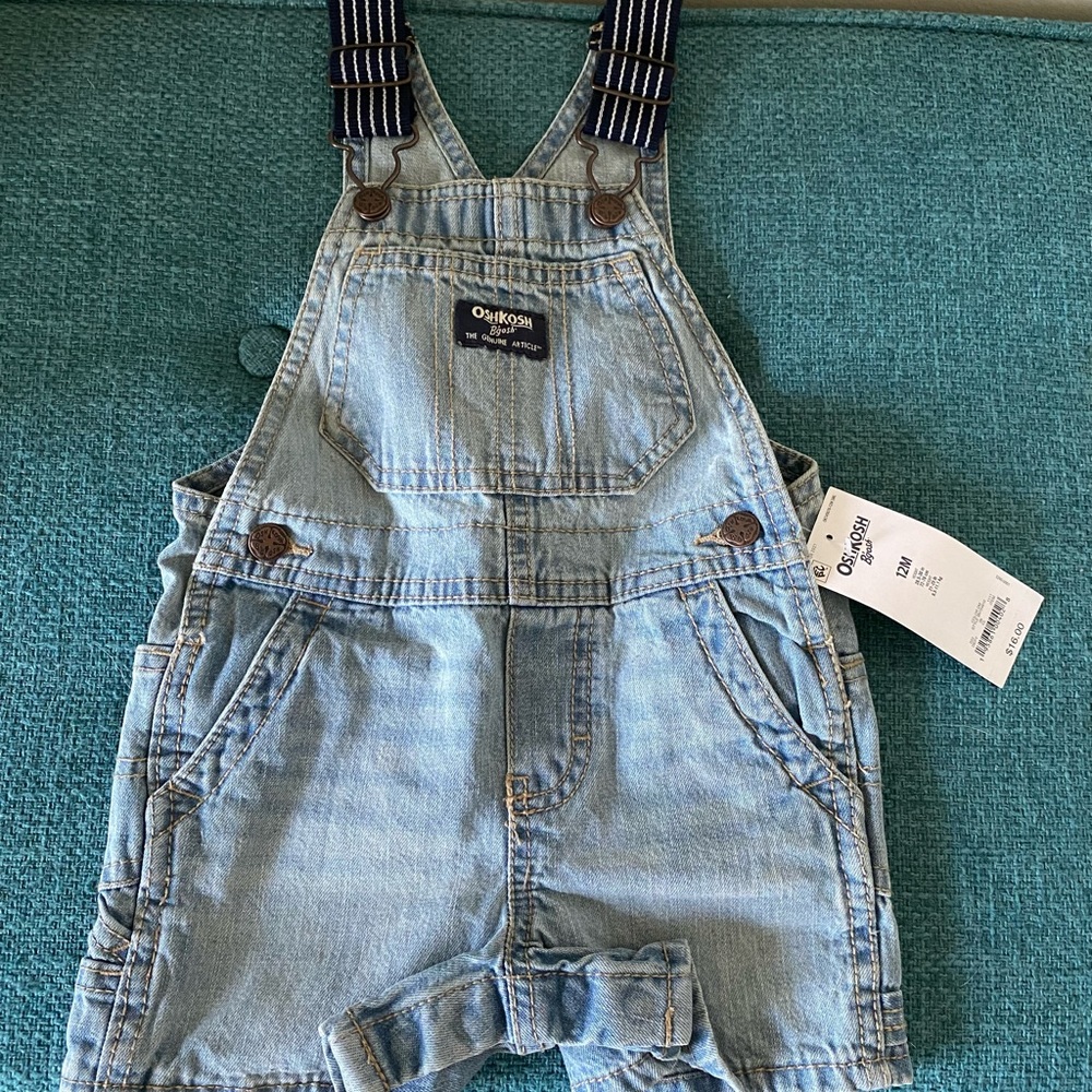 OshKosh B’gosh Kid Overalls - Size 12m